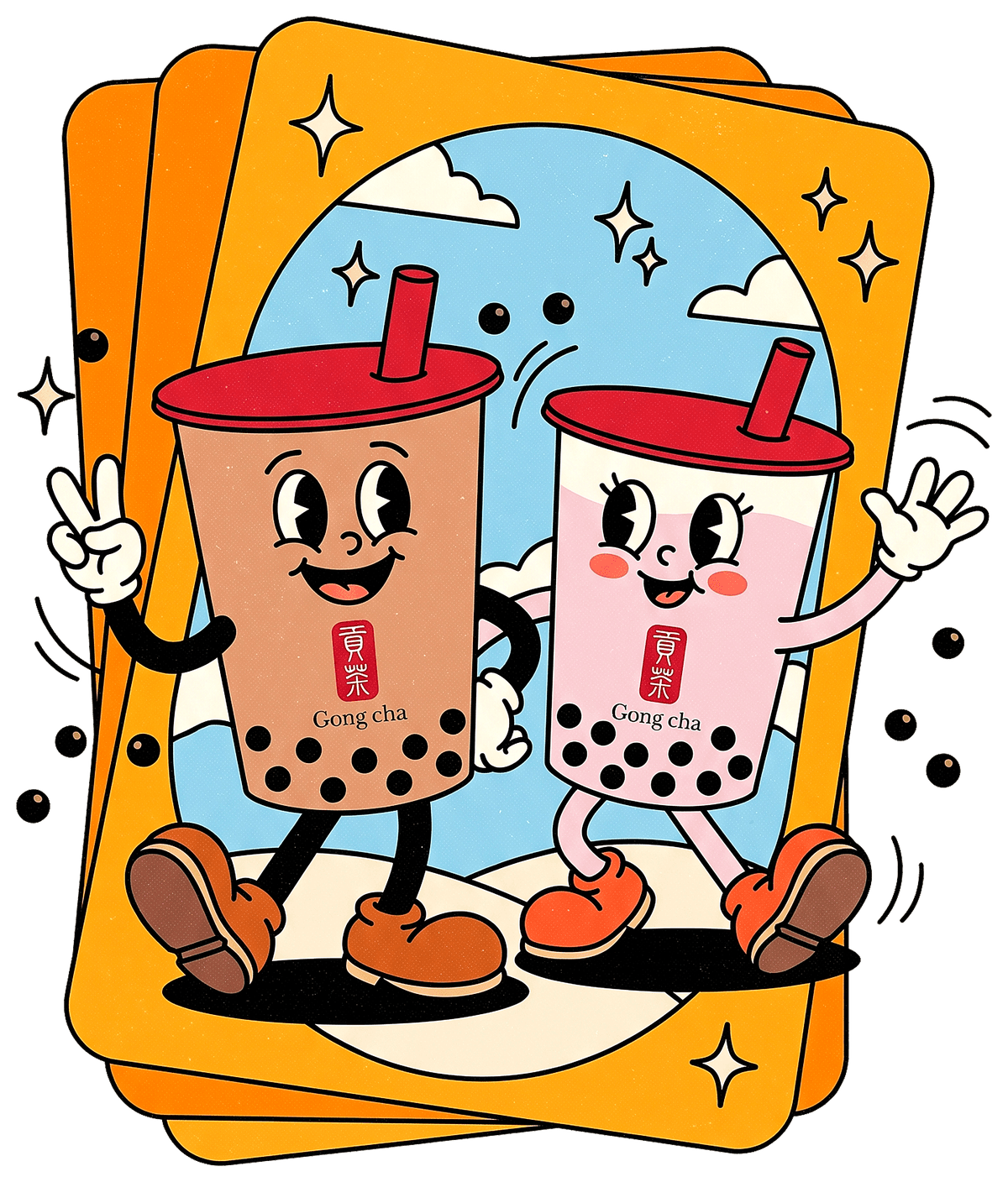Gong Cha Grand Opening Mascots